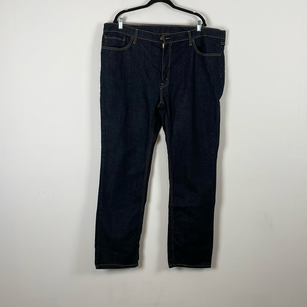 Levis 541 Mens 46/34 Waterless 5 Pocket Dark Wash Straight Leg Blue Denim Jeans